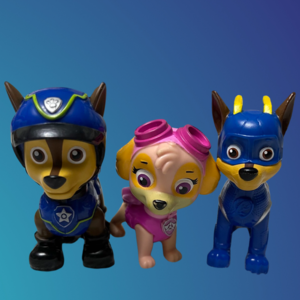 Lot of 3 Paw Patrol Figures Chase Super Chase & Skye